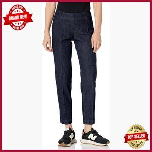 Petite Pull-On Ankle Pants with Tummy Control, Wrinkle-Resistant Knit